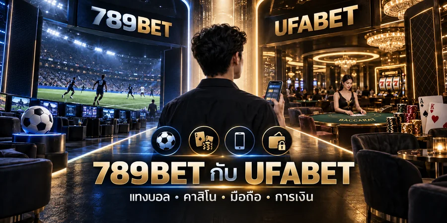 ผู้ใช้งานเปรียบเทียบ 789BET กับ UFABET ระหว่างโซนฟุตบอลและคาสิโน พร้อมสัญลักษณ์มือถือและบัญชี