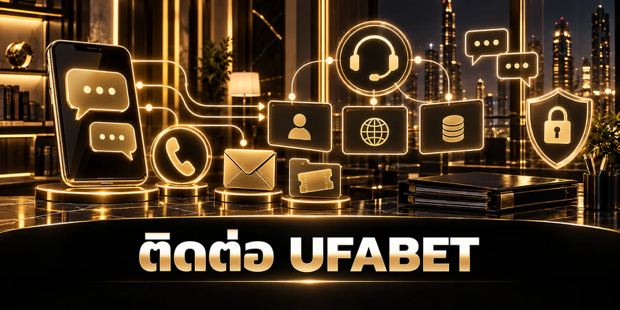 ติดต่อ UFABET พร้อมสัญลักษณ์แชต โทรศัพท์ อีเมล และเส้นทางจัดประเภทปัญหา