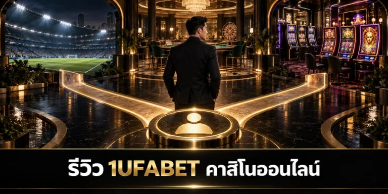 รีวิว 1UFABET คาสิโนออนไลน์ ผู้ใช้งานเดินตามเส้นทางเชื่อมโซนฟุตบอล คาสิโนสด และสล็อต