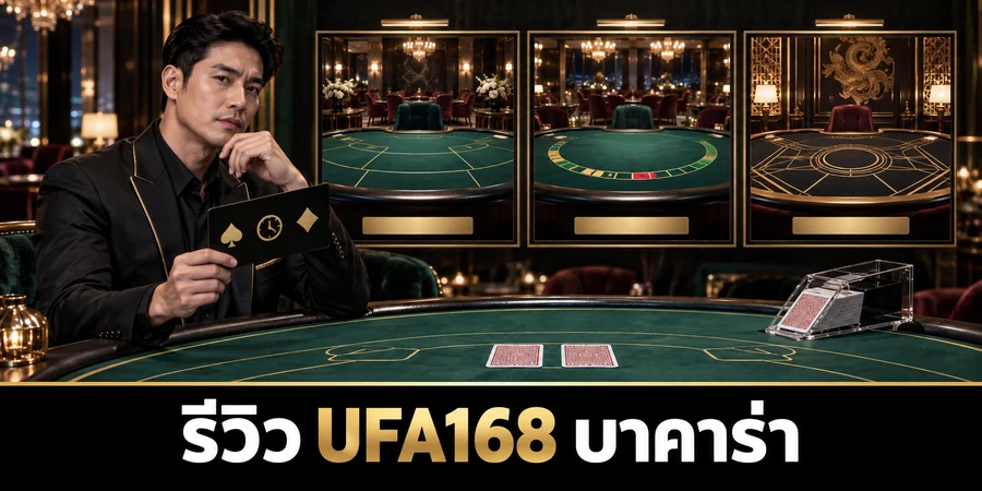 รีวิว UFA168 บาคาร่าออนไลน์ เปรียบเทียบโต๊ะสด ค่ายเกม ลิมิต และการใช้งานบนมือถือ