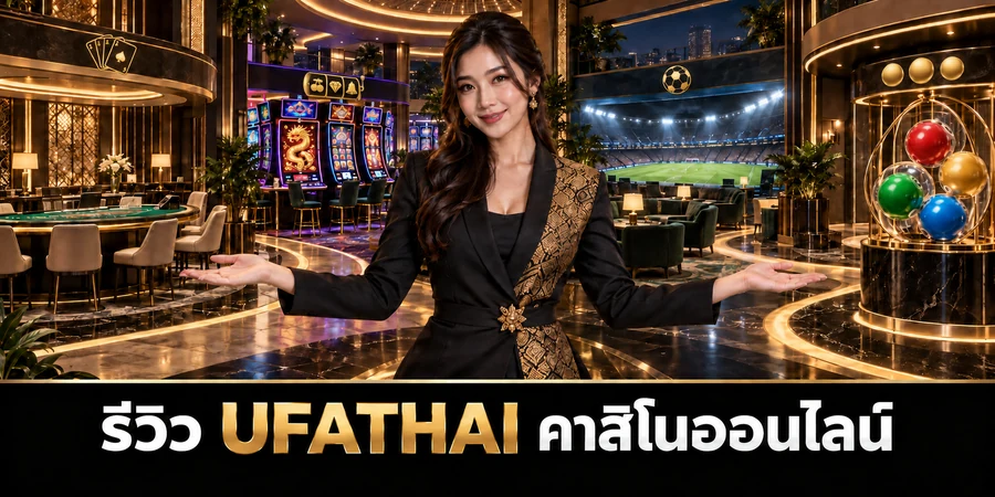 รีวิว UFATHAI คาสิโนออนไลน์ ตัวแทนหญิงไทยนำเสนอทางเลือกคาสิโนสด สล็อต ฟุตบอล และหวยในโถงบริการหลายหมวด