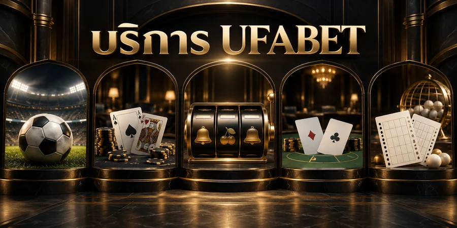 บริการ UFABET แสดงภาพแทนหมวดกีฬา คาสิโน สล็อต บาคาร่า และหวย